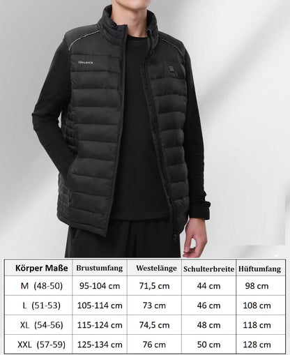 Beheizbare Weste Heizweste mit Akku 7,4V