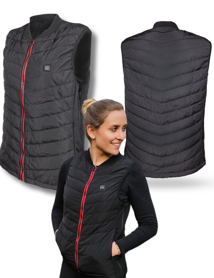 NorthHeat Premium beheizbare Weste | Größen XS - XXL | Heizweste für Damen und Herren | bis 55°C mit 5 Wärme Zonen | MIT & OHNE Powerbank