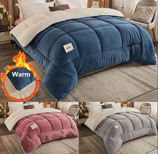 Neue 1pc Hochwertige Dreischichtige Warme Bettdecke für Herbst und Winter