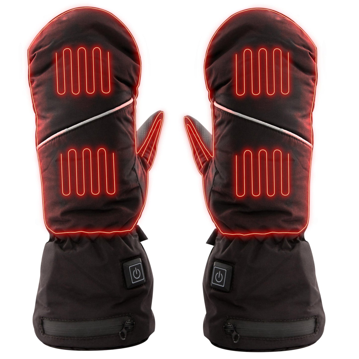 NorthHeat Premium optimierte beheizte Handschuhe | beheizbare Fäustlinge für Männer & Frauen in 3 Größen | wiederaufladbare Heizhandschuhe | Skifahren und Outdoor (Größen S,M,L)