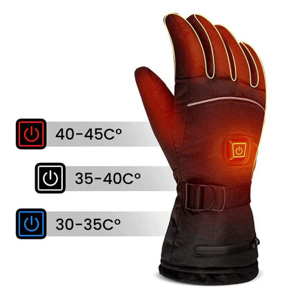 Wasserdichte Beheizbare Handschuhe für Damen Herren Fleece Touchscreen Outdoor