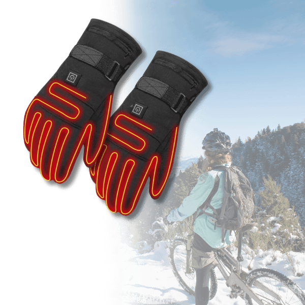 Wasserdichte Beheizbare Handschuhe für Damen Herren Fleece Touchscreen Outdoor