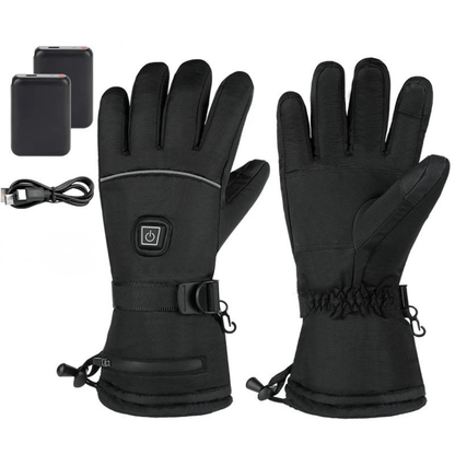 Wasserdichte beheizbare Handschuhe für Unisex elektrisch Winter 3 Temperaturstufen