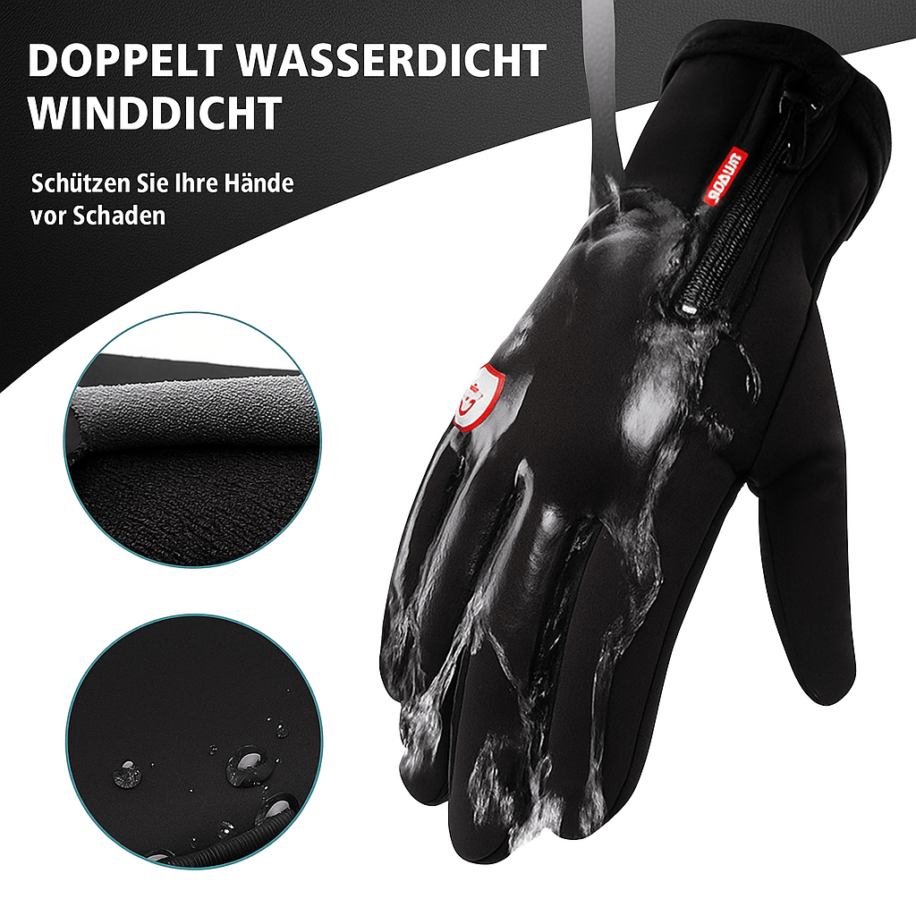Wasserdichte Beheizbare Handschuhe für Unisex Winter Touchscreen Rutschfest