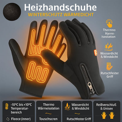 Wasserdichte Beheizbare Handschuhe für Unisex Winter Touchscreen Rutschfest